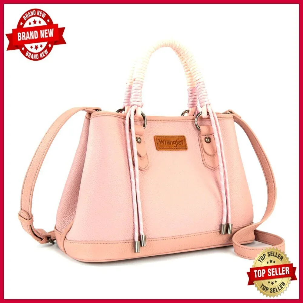 Medium Vegan Leather Tote with Braided Handle, Adjustable Crossbody Strap